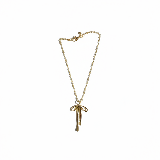 7251 R1-36 BOW DIPPED GOLD NL -SMALL