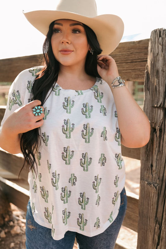 1502 CACTUS CREW NECK TEE (7 Piece)