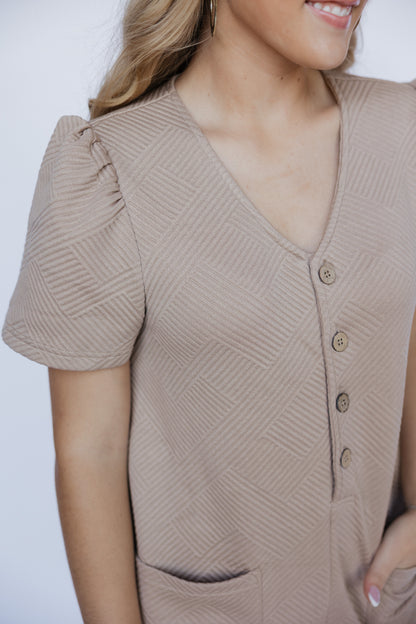 TH88 TAUPE QUILTED JUMPER (7 Piece)2