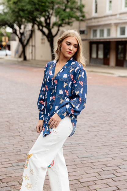 TH38  BLUE COWGIRL (7 Piece)