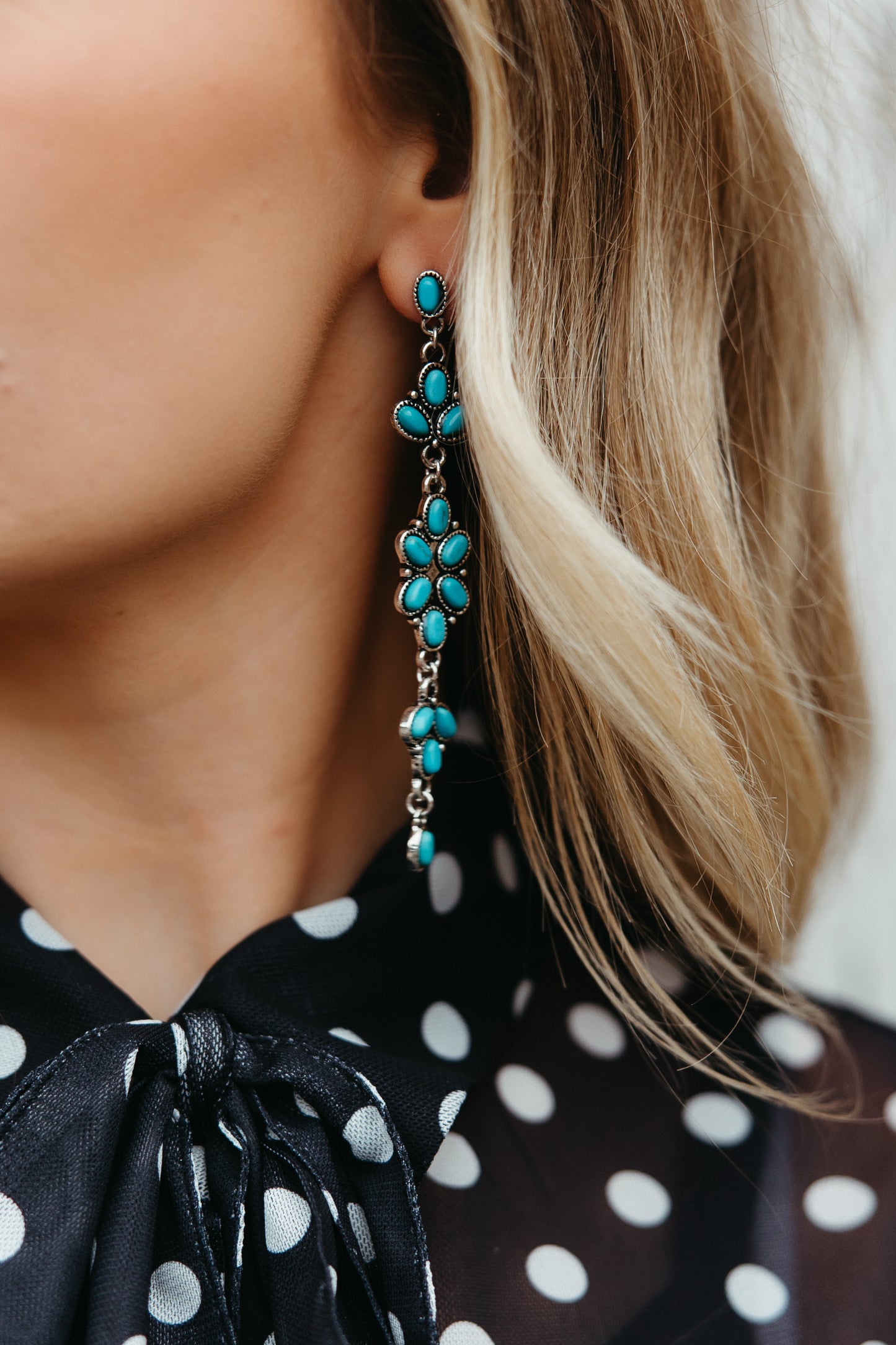 2897 TURQ R1-166 WESTERN CLUSTER DANGLE ER