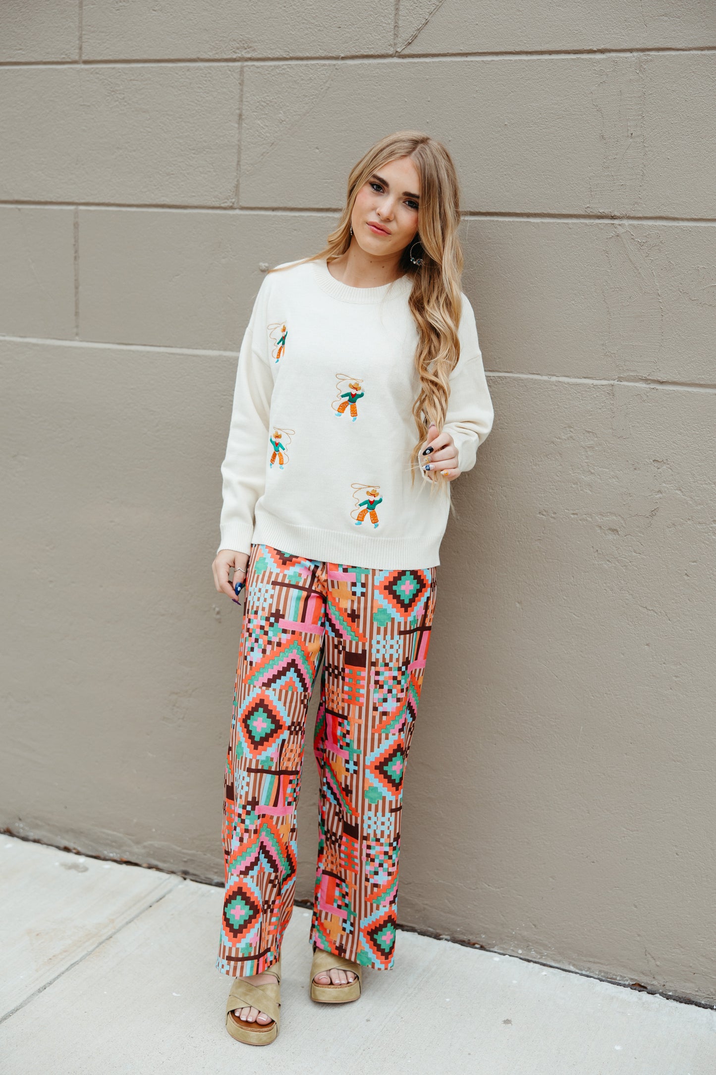 TH7990 ROPING COWBOY PULL OVER SWEATER (7 PIECE)