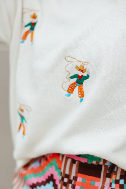TH7990 ROPING COWBOY PULL OVER SWEATER (7 PIECE)