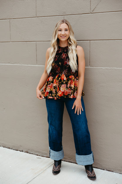 TH2534 ROSE LACE TOP (7 Piece)