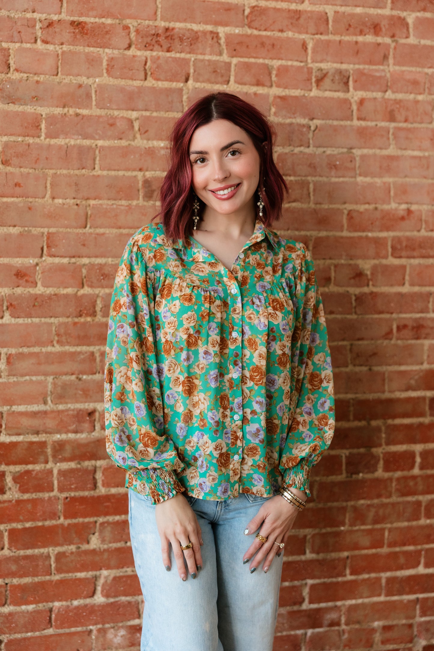 TH24 GREEN FLORAL (7 Piece)