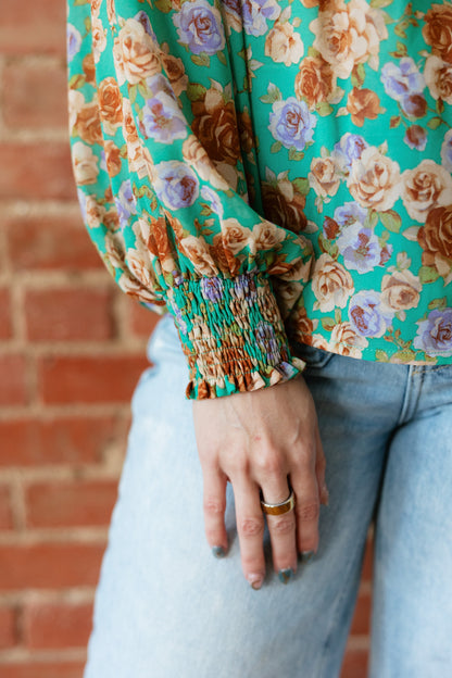 TH24 GREEN FLORAL (7 Piece)