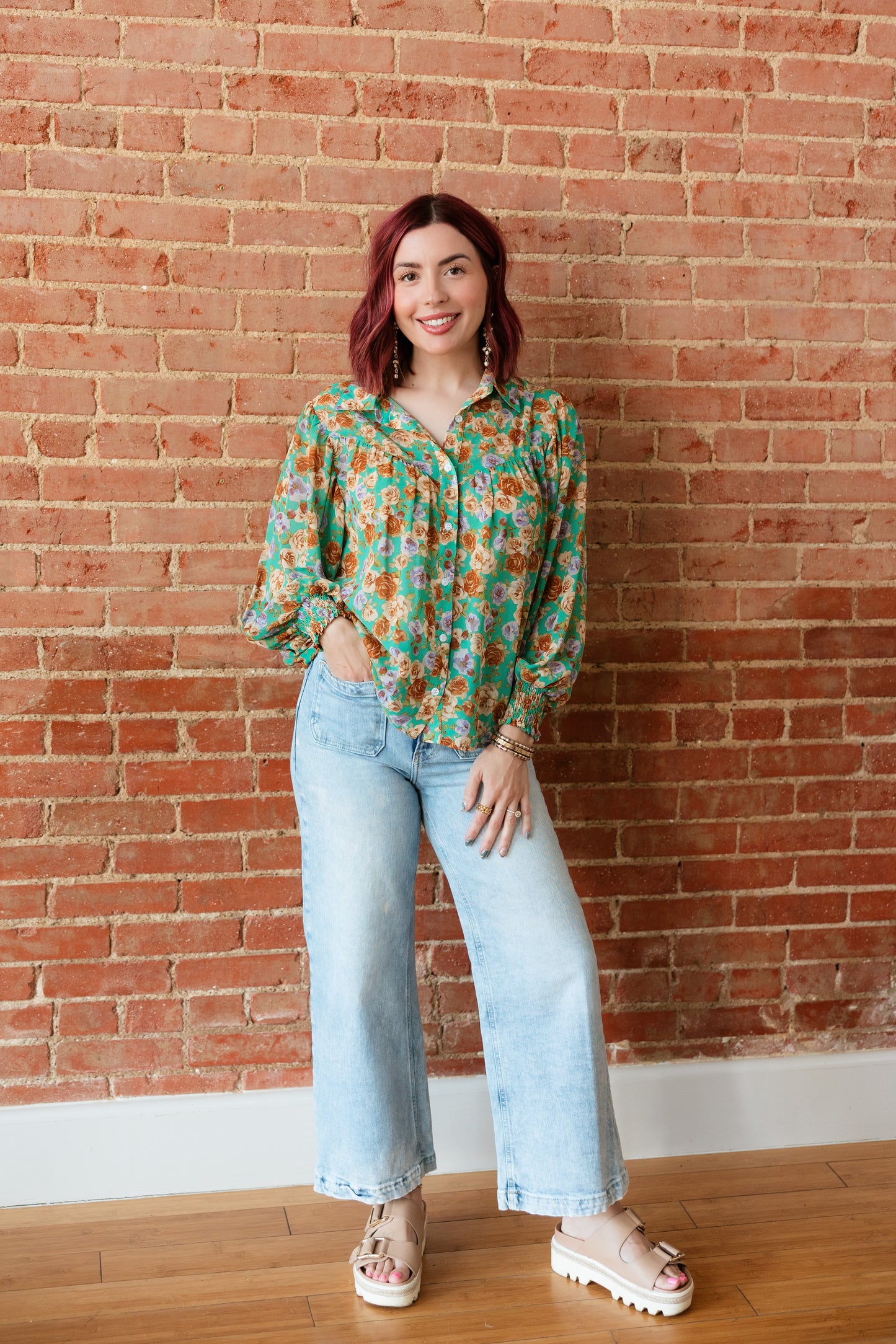 TH24 GREEN FLORAL (7 Piece)