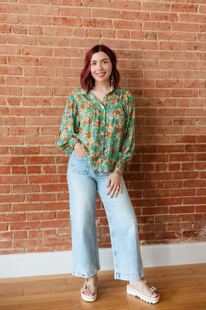 TH24 GREEN FLORAL (7 Piece)