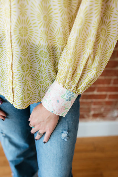 TH2600 PINK FLORAL TOP (7 Piece)