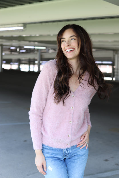 TH1625 FUZZY BUTTON SWEATER MAUVE  (7)