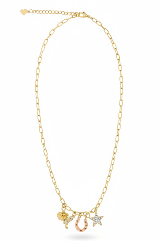 62242612 GOLD CHARM CHAIN NL