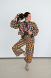 RTS TH55 MULTI CHECK WEAVE PUFF TOP (7)