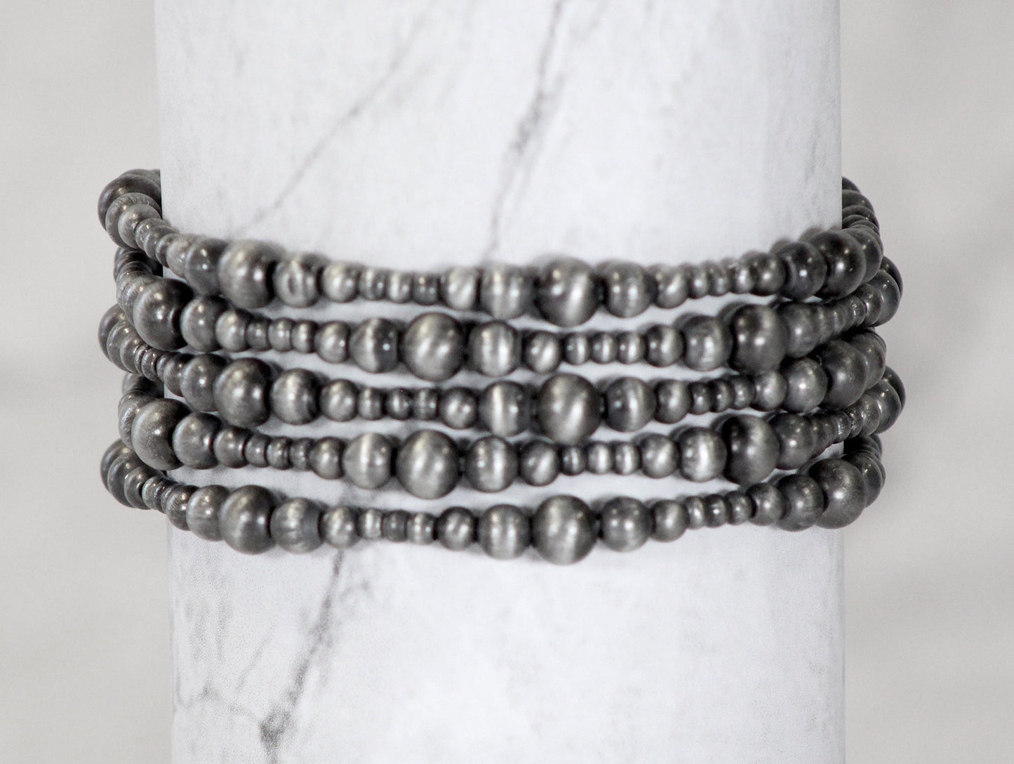 0672 (1) SET OF 5 SILVER BRA