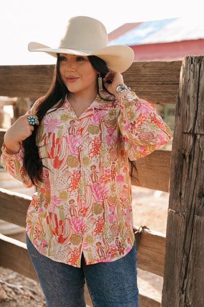 SINGLE SALE S51 TH2780 CACTI BLOUSE (1 Piece)