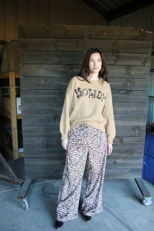 TH7100 VELVET CHEETAH PANT  (1 Piece)