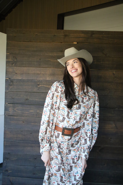 TH11 BOOT FLORAL DRESS (7 pack)