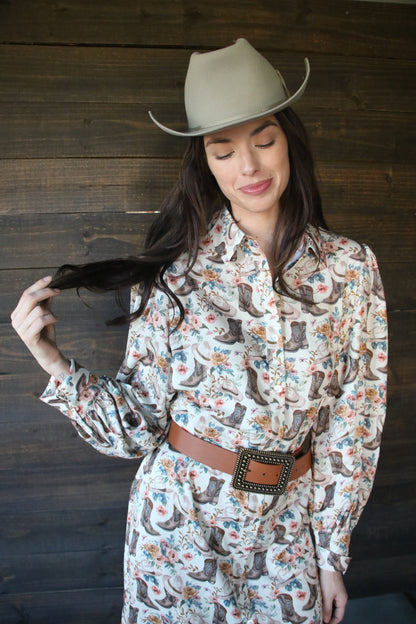 TH11 BOOT FLORAL DRESS (7 pack)