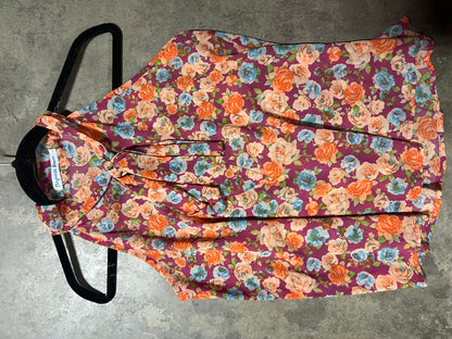 TH2010 SLEEVELESS TIE TOP - FLORAL PRINT
