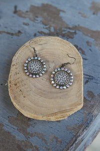 23149 E2-77 ROUND BLING EARRING