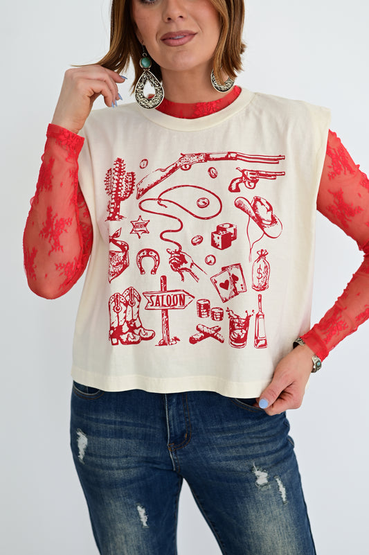 TH1221 S121 RED LACE  (1 PIECE)