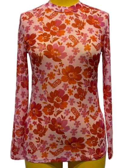 TH1221 PINK BOOT FLORAL (7 Piece)