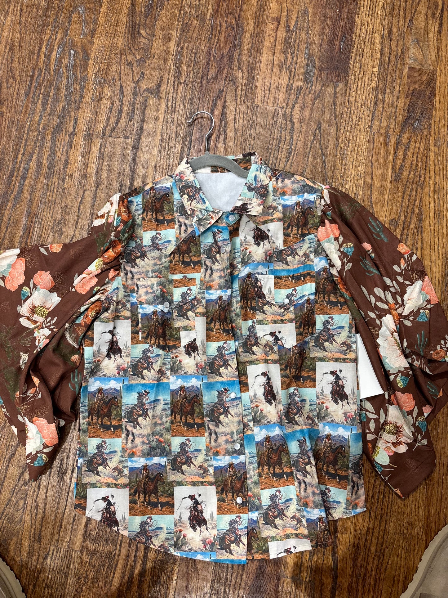 TH102 HORSE SQUARE WESTERN COLLAGE (7 PIECE)