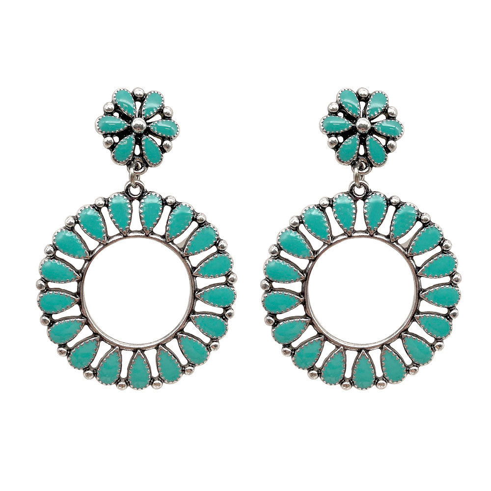 1428 T134 TURQ DANGLE ER