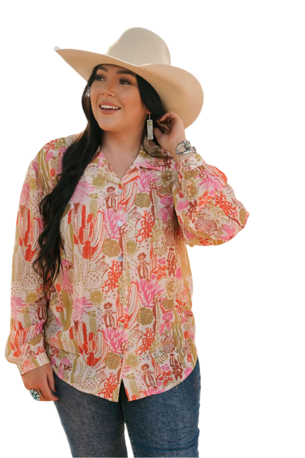 SINGLE SALE S51 TH2780 CACTI BLOUSE (1 Piece)