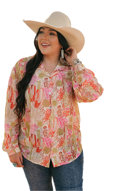 SINGLE SALE S51 TH2780 CACTI BLOUSE (1 Piece)