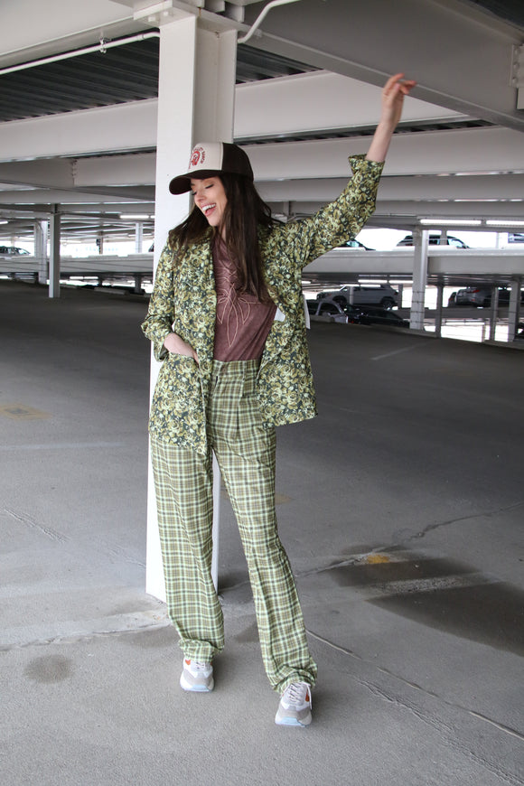 3004 FOREST ROSE BLAZER/TROUSER SET