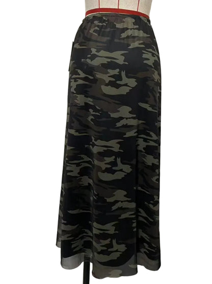 VR401 CAMO MESH MAXI SKIRT (7 Piece)
