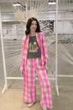 TH56 PINK GINGHAM  PANT (1 Piece)