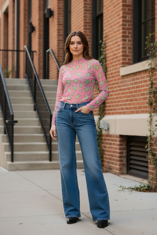 TH1221 PINK STAR   (7 Piece)