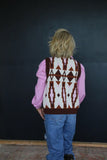 TH0007 LILAC AZTEC SWEATER VEST