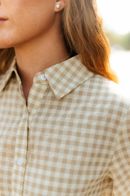 TH11 TAN GINGHAM (7 PIECE)