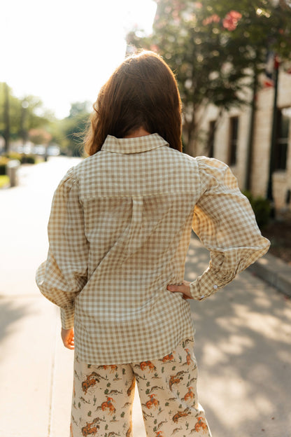 TH11 TAN GINGHAM (7 PIECE)