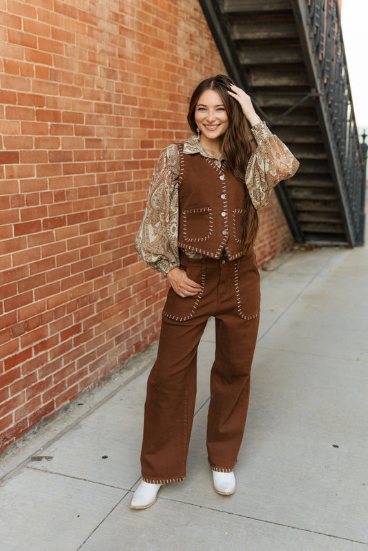 TH245 BROWN JEANS (8 Piece)