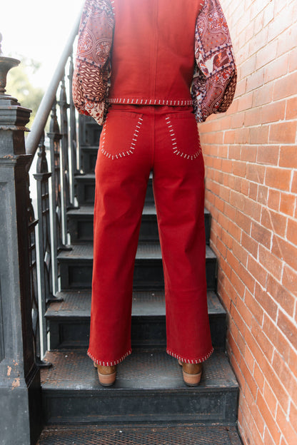 TH245 RED JEANS (8  Piece)