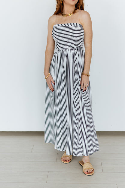 TH708 STRIPED MAXI DRESS (6 Piece)