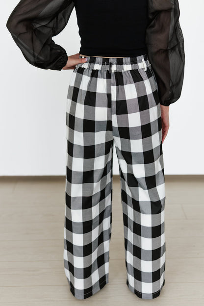 TH56 BLACK GINGHAM  PANT (8 Piece)