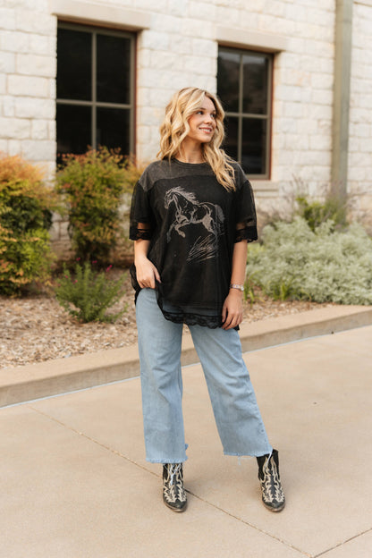 TH237 WILD HORSE TEE LACEOVER (7 PIECE)