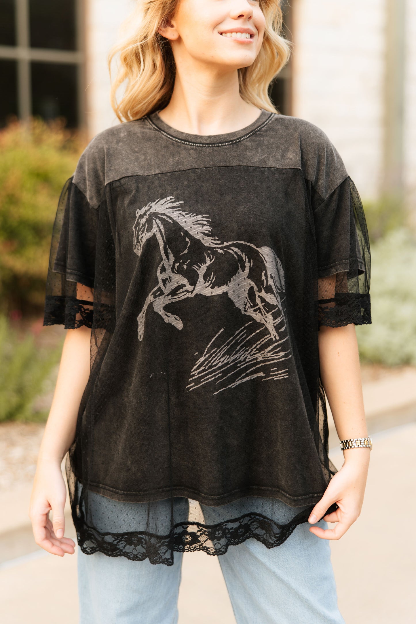 TH237 WILD HORSE TEE LACEOVER (7 PIECE)