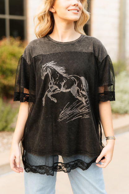 TH237 WILD HORSE TEE LACEOVER (7 PIECE)