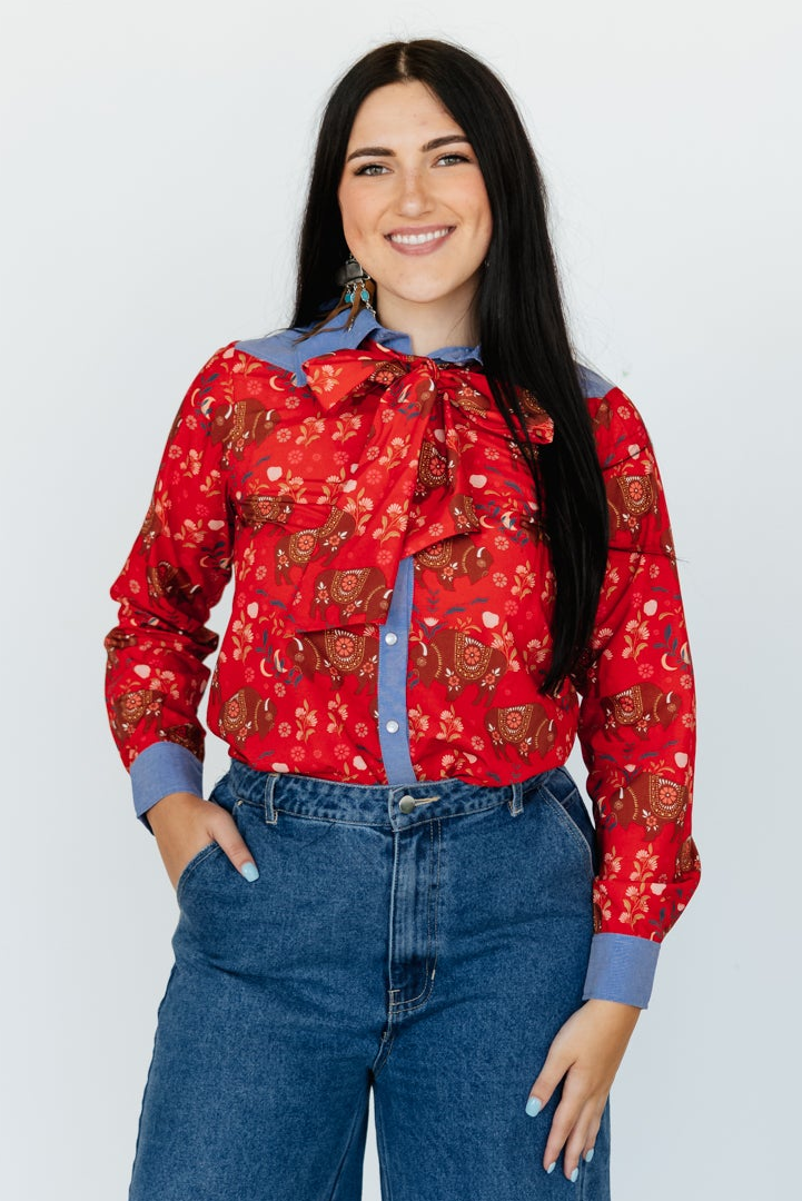 NEW TH11 YOKE WITH TIE RED BUFFALO (7 PIECE)