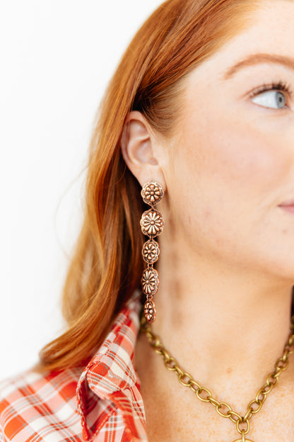 3035 T110 COPPER CONCHO DANGLE ER