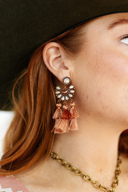 2396 COPPER TASSEL EARRING