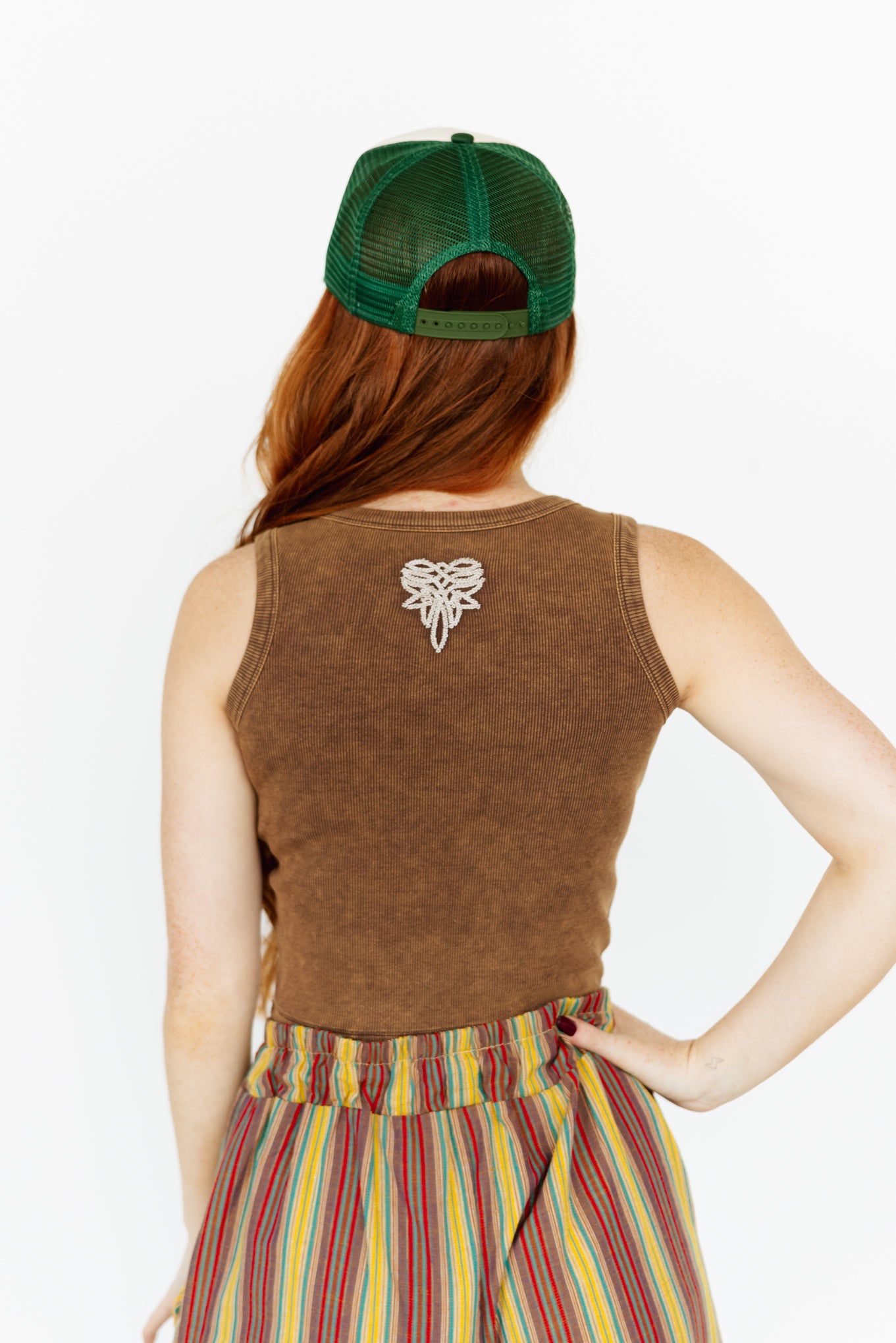 TH2001  BOOT STITCH TANK BROWN (7 Piece)