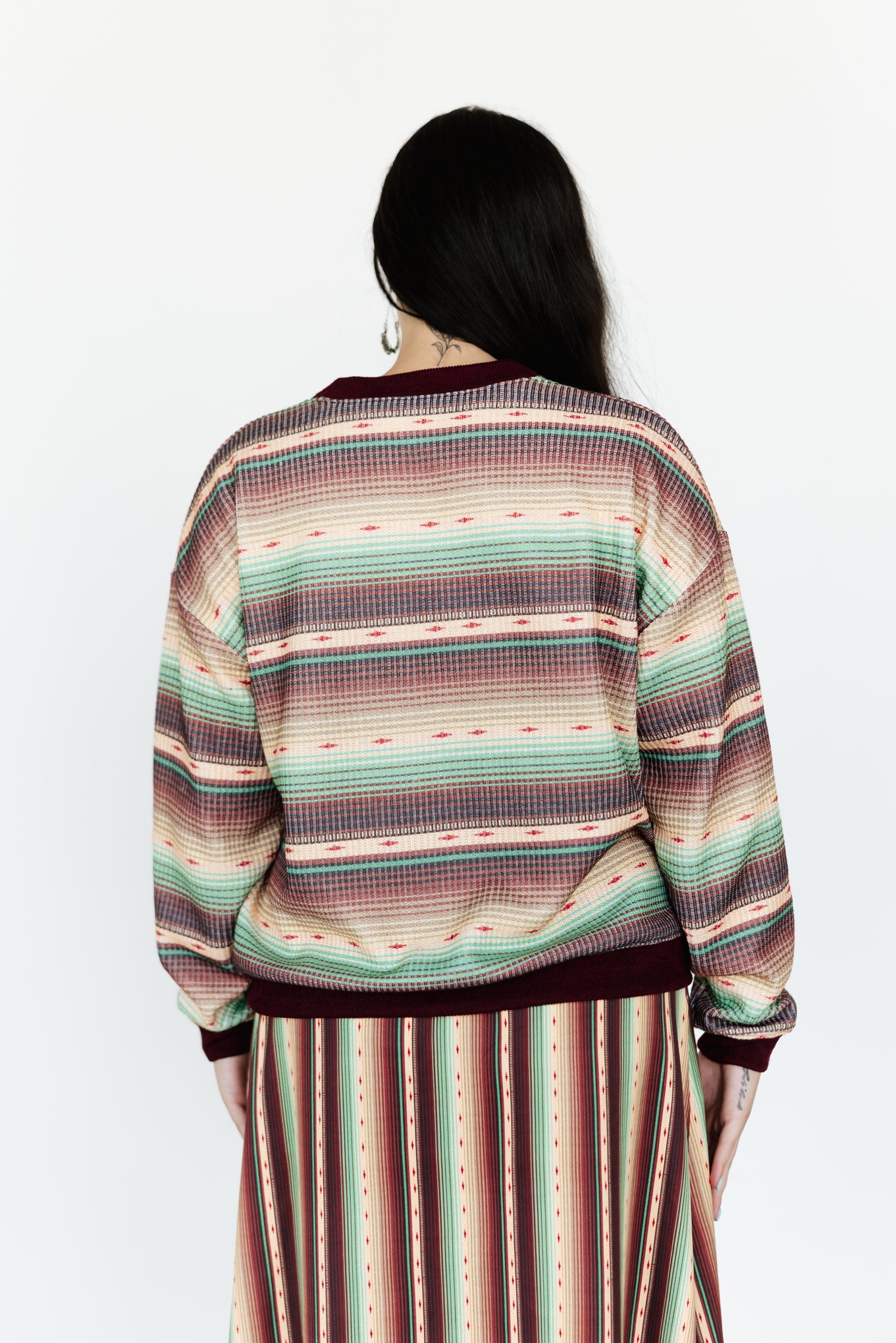 TH222 GREEN SERAPE CARDI (7 Piece)