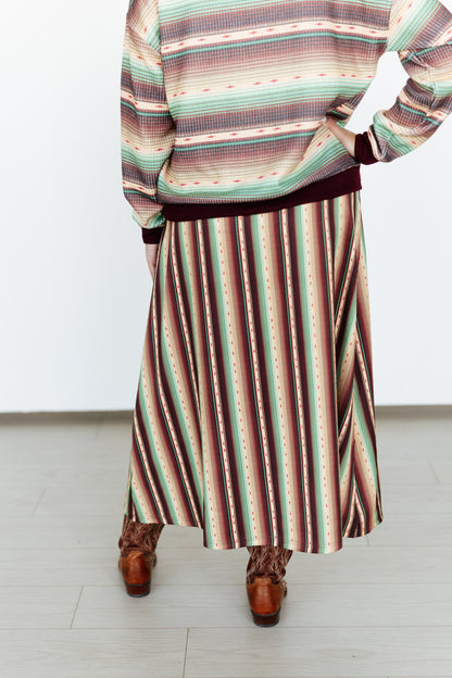 TH179 GREEN SERAPE SKIRT (7 Piece)