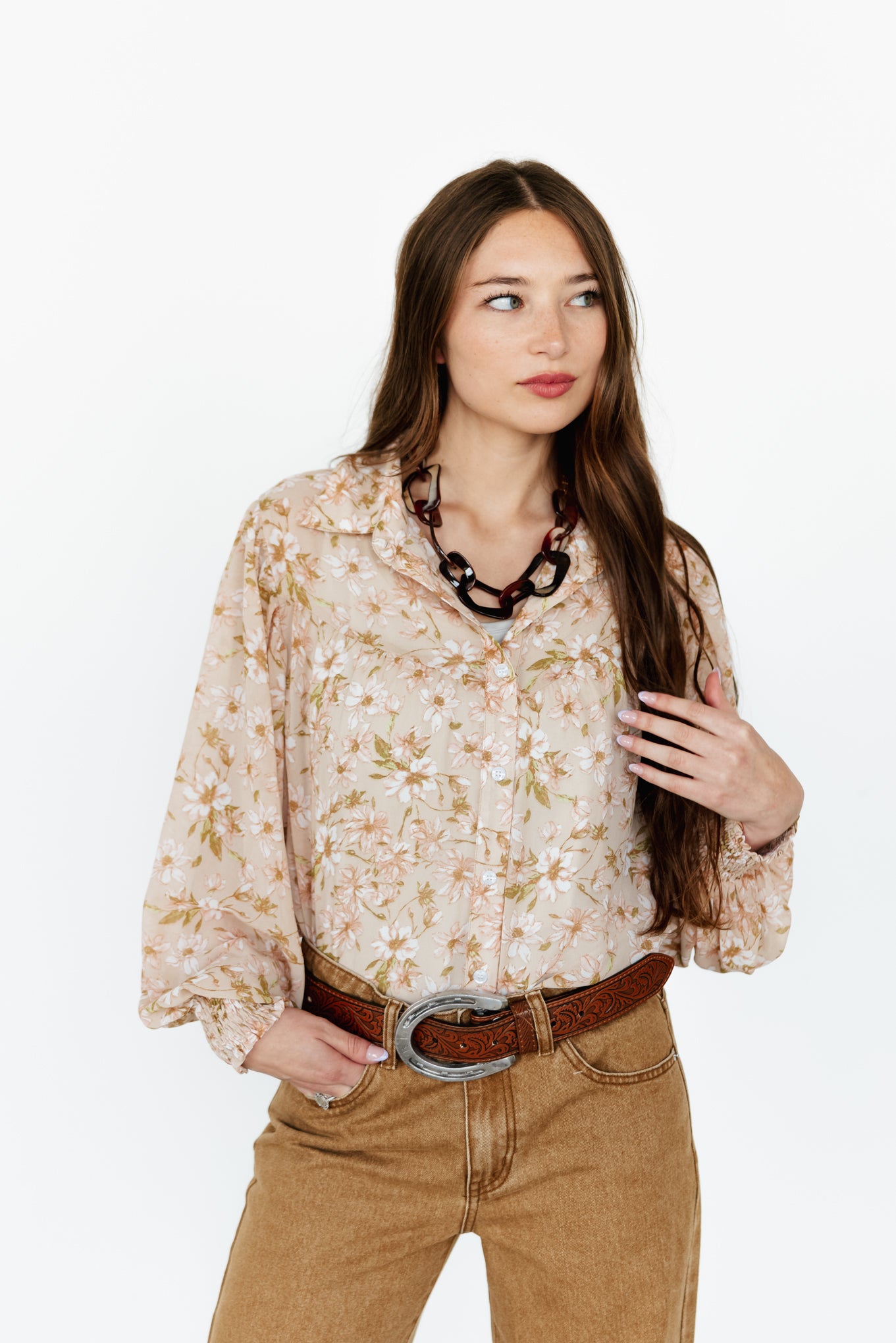 TH24 TAUPE FLOWER (7 PIECE)
